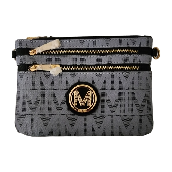 MFK Collection Helen Milan M Signature Crossbody Wristlet by Mia K. - Picture 6 of 7